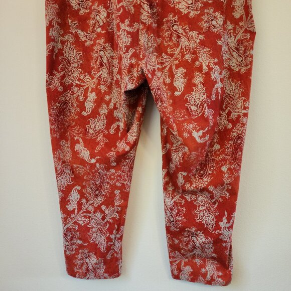 Vintage Lauren Ralph Pants Lauren Paisley Cropped Women's 18WX 25"Straight Leg - Picture 8 of 12